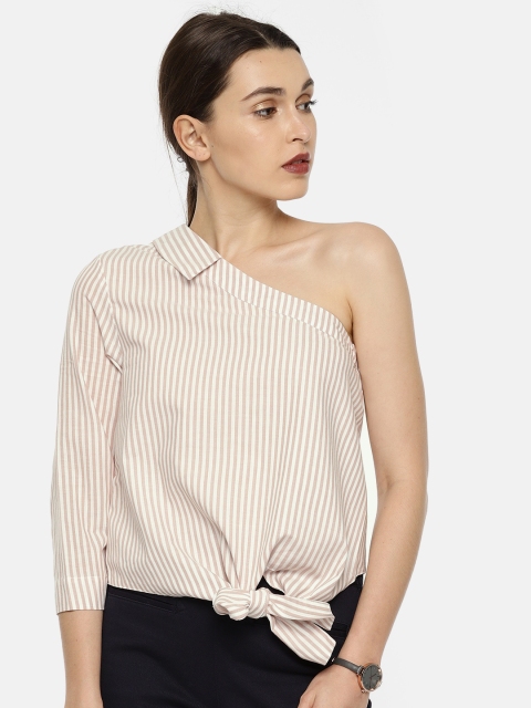 

Vero Moda Women Pink & White Striped Top