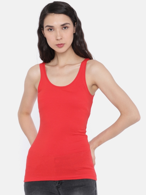 

ONLY Women Red Solid Top