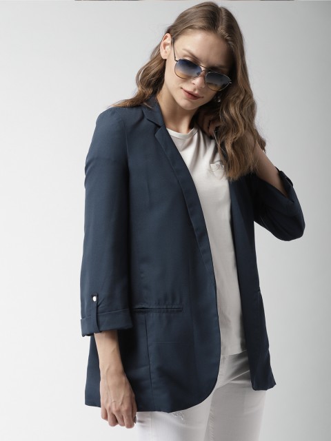 

Mast & Harbour Blue Single-Breasted Blazer