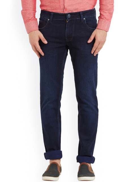 

Lawman pg3 Men Navy Blue Slim Fit Mid-Rise Clean Look Jeans