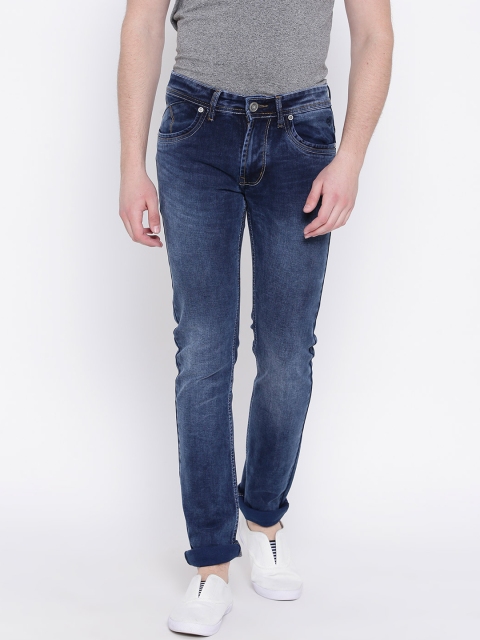 

Duke Men Blue Regular Fit Mid-Rise Clean Look Stretchable Jeans