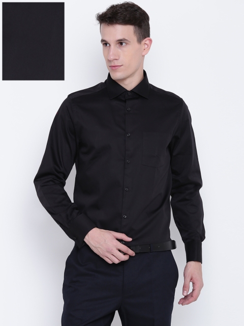 

Blackberrys Men Black Slim Fit Solid Formal Shirt