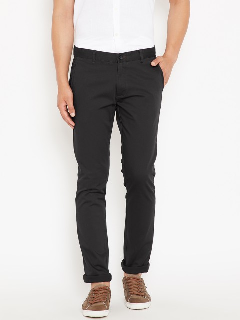 

Blackberrys Men Black Solid Trousers