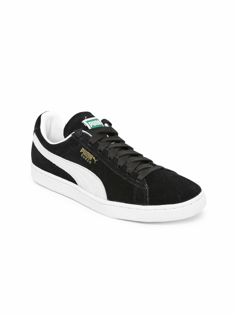

Puma Unisex Black Suede Classic+ Sneakers