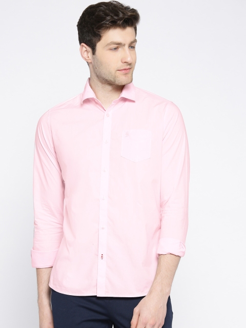 

Being Human Men Pink Slim Fit Solid Casual Shirt