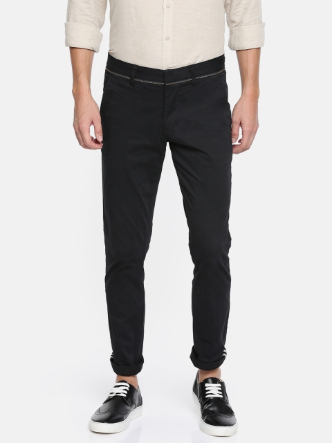 

Being Human Men Black Regular Fit Trousers