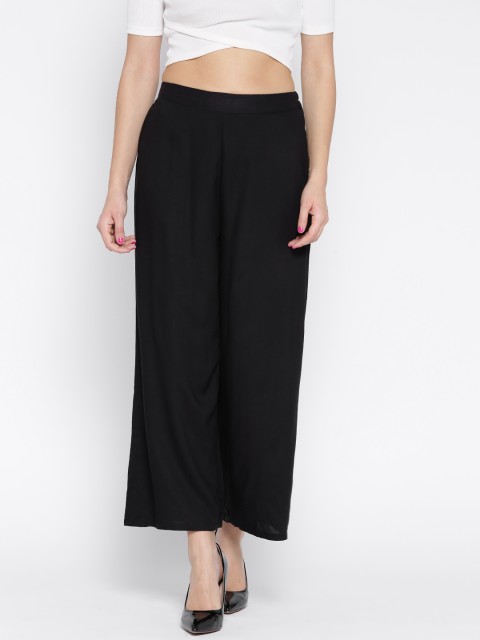 

Biba Women Black Wide Leg Solid Palazzos