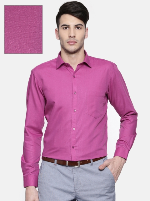 

RG DESIGNERS Men Pink Slim Fit Solid Formal Shirt