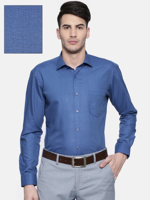 

RG DESIGNERS Men Blue Slim Fit Solid Formal Shirt
