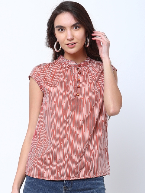 

Tokyo Talkies Women Pink Printed Top