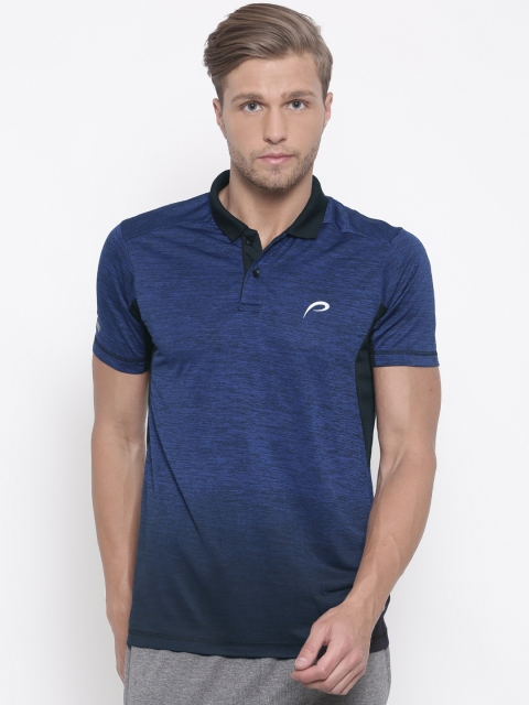 

Proline Active Men Blue Solid Polo Collar T-shirt
