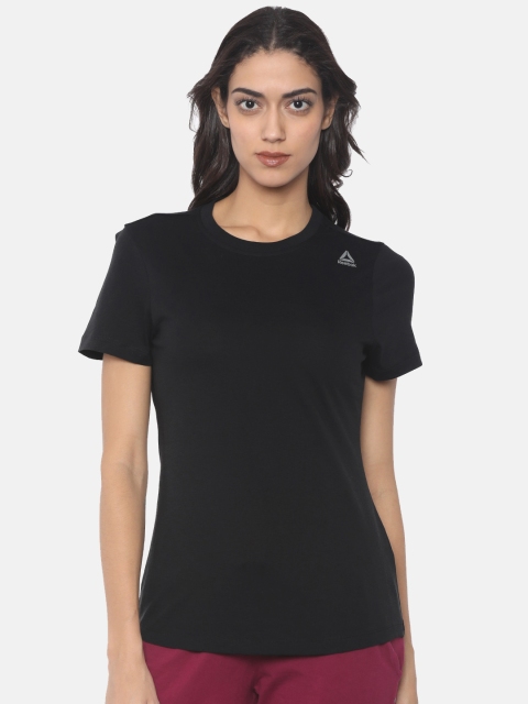 

Reebok Black EL ELETEE Pure Cotton T-shirt