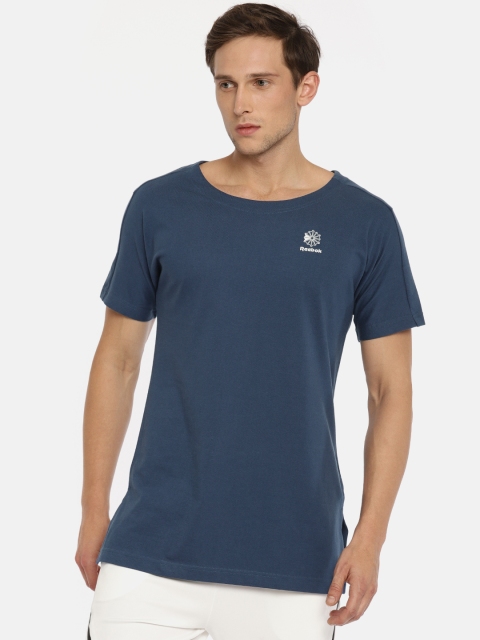 

Reebok Classic Navy DC Longline Pure Cotton T-shirt, Navy blue