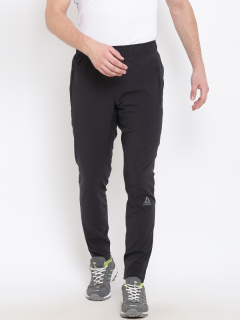 

Reebok Men Black Speedwick Woven Trackster Training Track Pants