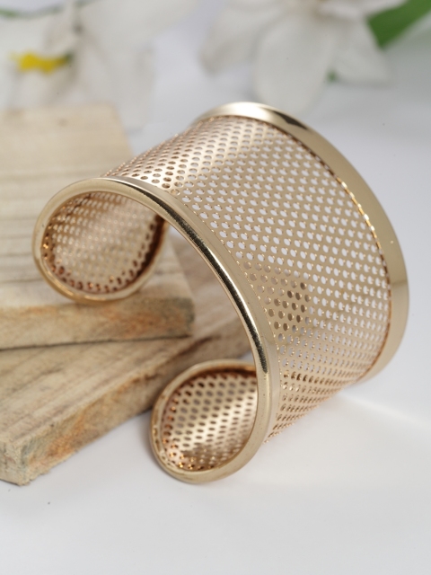 

PRITA Gold-Plated Textured Cuff Bracelet
