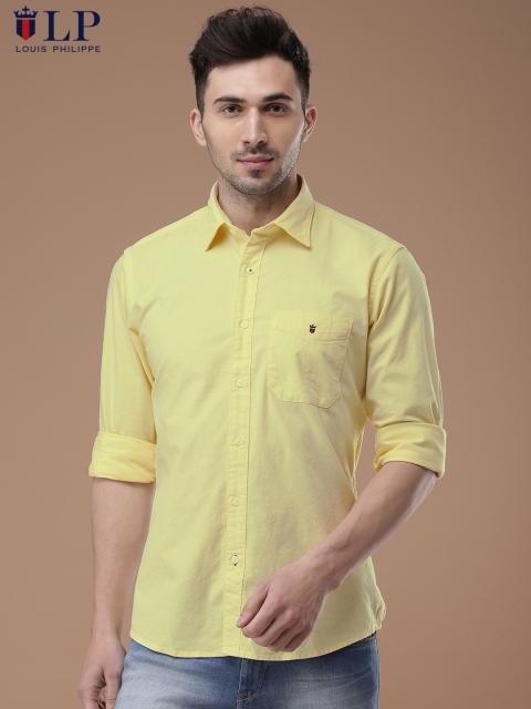 

Louis Philippe Sport Men Yellow Slim Fit Solid Casual Shirt