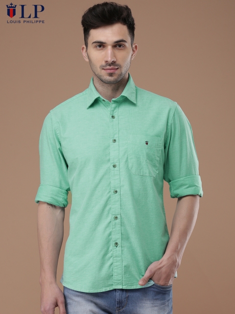 

Louis Philippe Sport Men Green Slim Fit Solid Casual Shirt