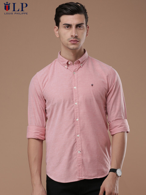 

Louis Philippe Sport Men Red Super Slim Fit Solid Casual Shirt