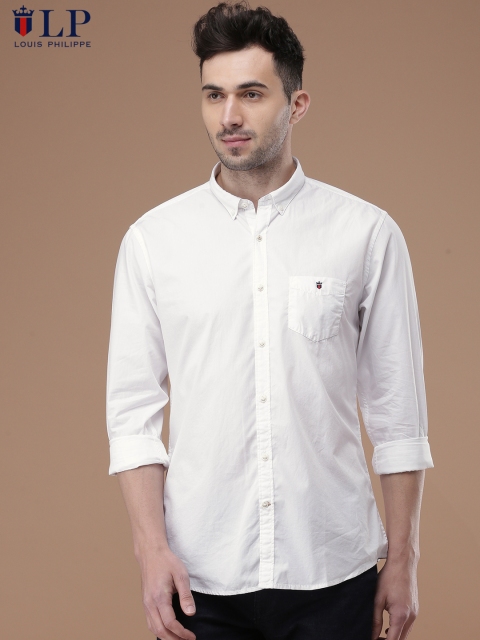 

Louis Philippe Sport Men White Jermyn Slim Fit Solid Casual Shirt