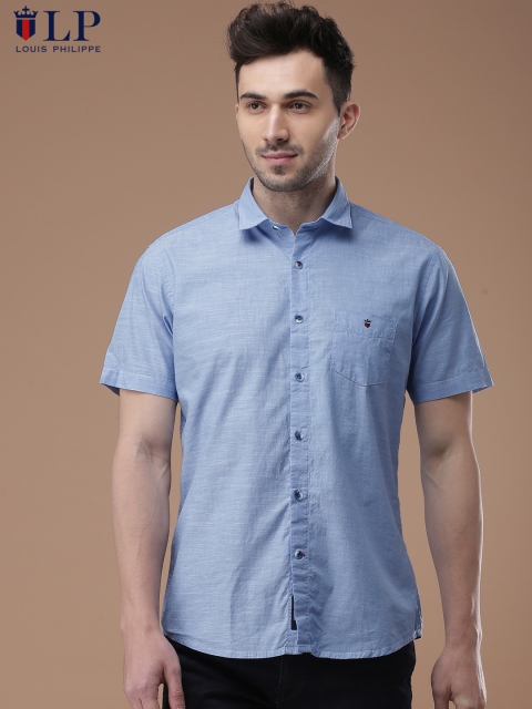 

Louis Philippe Sport Men Blue Slim Fit Solid Casual Shirt
