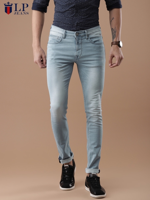 

Louis Philippe Jeans Men Blue Skinny Fit Low-Rise Clean Look Stretchable Jeans