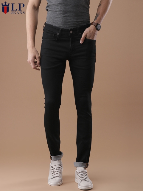 

Louis Philippe Jeans Men Black Slim Fit Mid-Rise Clean Look Stretchable Jeans