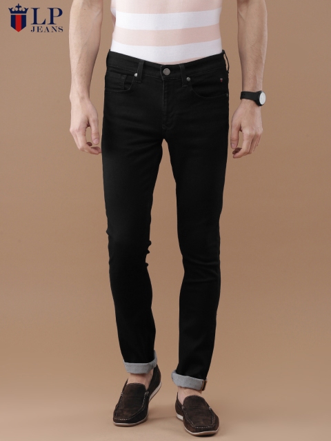 

Louis Philippe Jeans Men Black Slim Fit Low-Rise Clean Look Stretchable Jeans