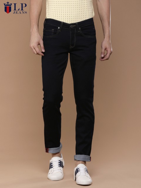 

Louis Philippe Jeans Men Black Slim Fit Low-Rise Clean Look Jeans