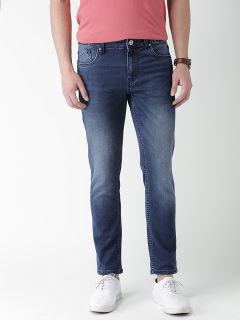 

Mast & Harbour Men Blue Tapered Fit Mid-Rise Clean Look Stretchable Jeans
