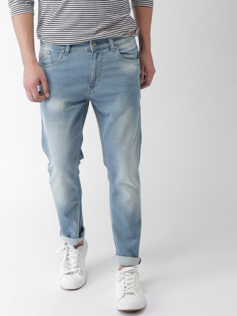 

Mast & Harbour Men Blue Tapered Fit Mid-Rise Clean Look Stretchable Jeans