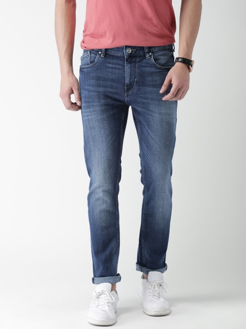 

Mast & Harbour Men Blue Skinny Fit Mid-Rise Clean Look Stretchable Jeans