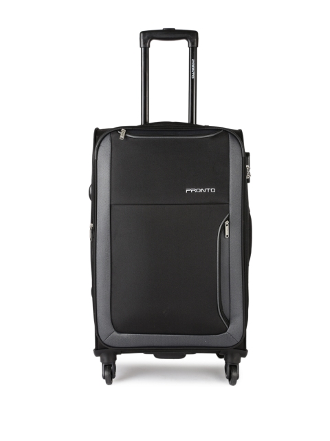 

Pronto Unisex Black & Grey Paris 4 W Spinner 78 Medium Trolley Bag