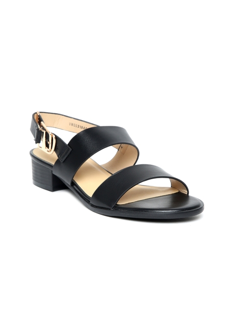 

Van Heusen Women Black Solid Sandals