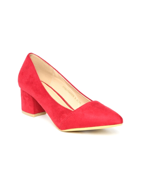 

Van Heusen Women Red Solid Pumps