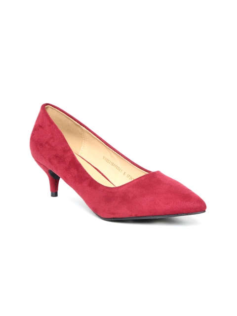 

Van Heusen Women Maroon Solid Pumps
