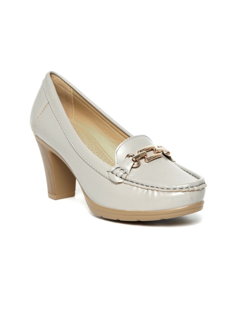 

Van Heusen Women Grey Solid Pumps