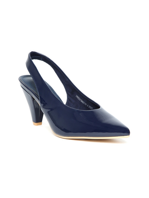 

Van Heusen Women Navy Blue Solid Sandals