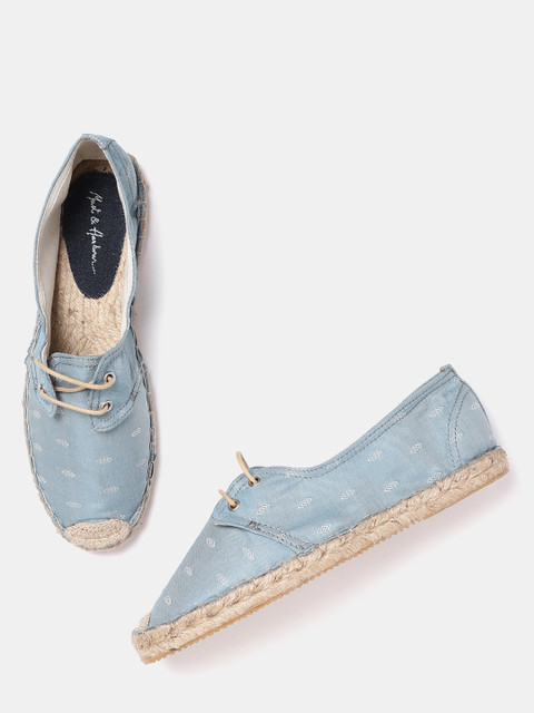 

Mast & Harbour Women Blue Woven Design Espadrilles