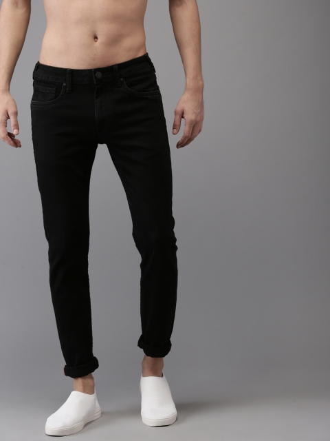 

Moda Rapido Men Black Skinny Fit Mid-Rise Clean Look Stretchable Jeans