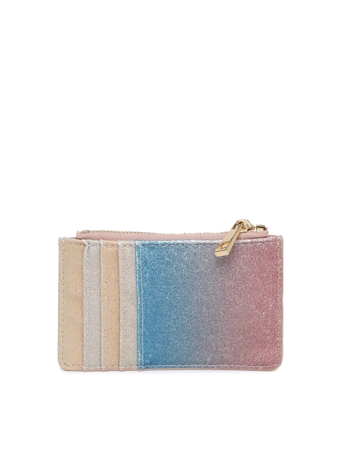 

Accessorize Women Multicoloured Textured Shimmery Card Holder, Multi