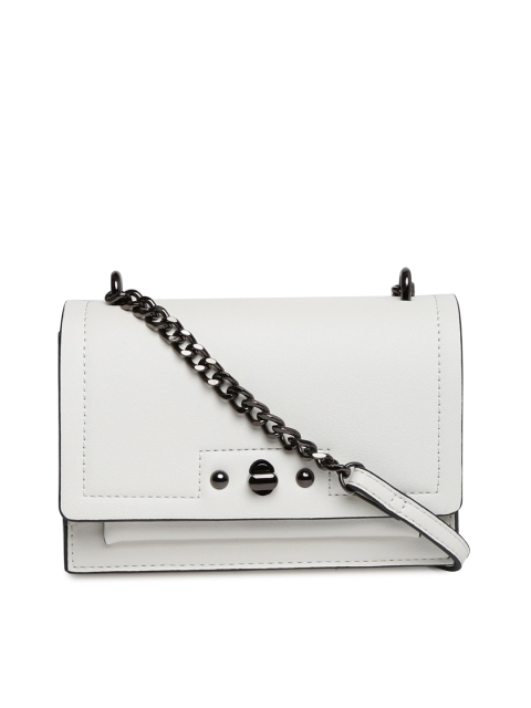 

Accessorize White Solid Small Sling Bag