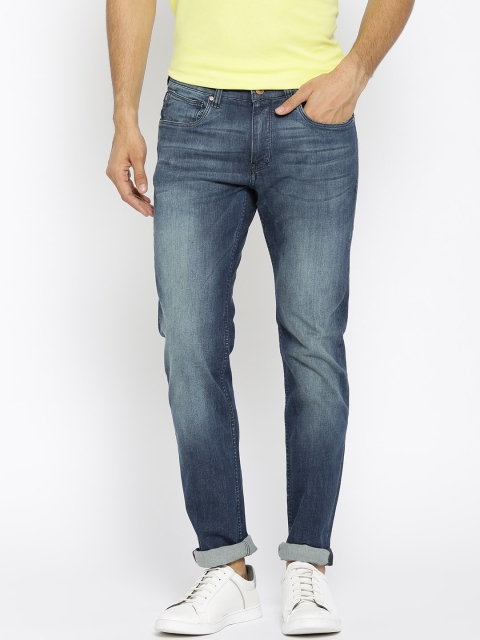 

Blackberrys Men Blue Slim Fit Low-Rise Clean Look Stretchable Jeans