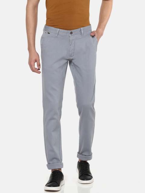 

Blackberrys Men Blue Regular Fit Solid Trousers
