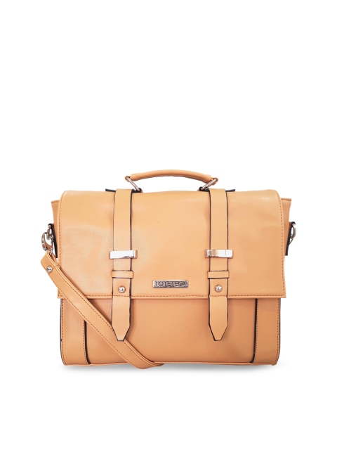 

Toteteca Beige Solid Satchel