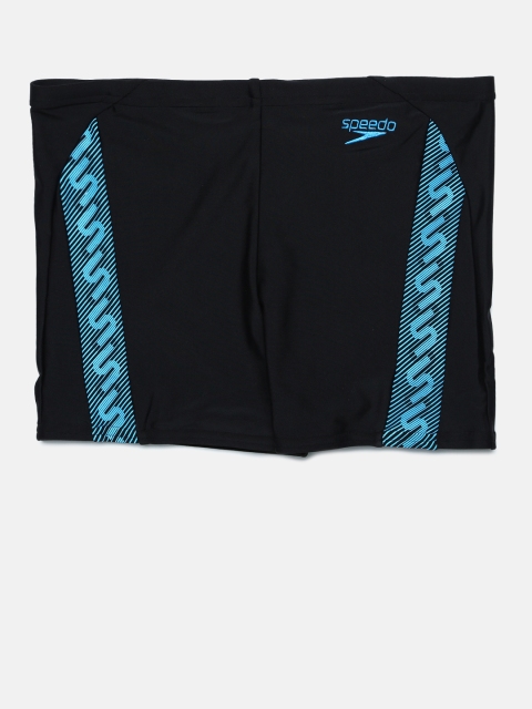 

Speedo Boys Black & Blue Printed Monogram Aqua Swim Shorts