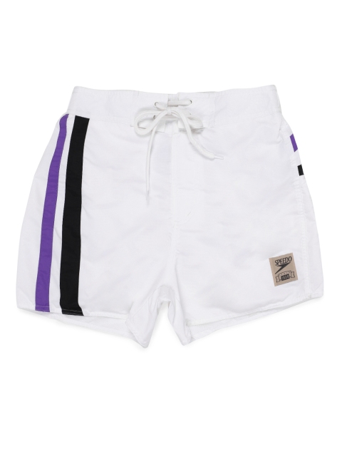 

Speedo Men White AM RETROSCOPE Swim Shorts