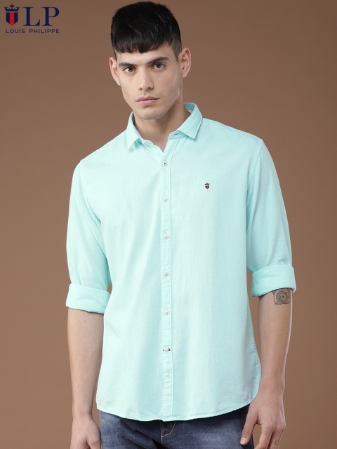 

Louis Philippe Sport Men Blue Solid Slim Fit Casual Shirt