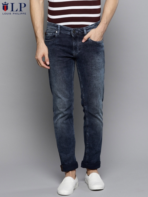 

Louis Philippe Jeans Men Blue Slim Fit Low-Rise Clean Look Stretchable Jeans