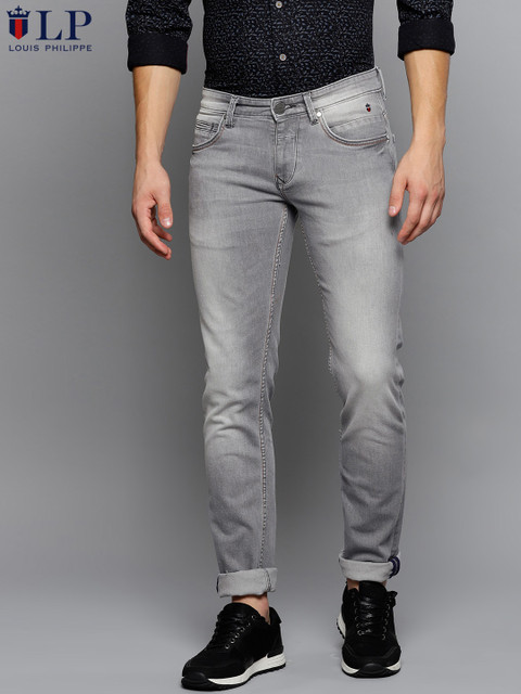 

Louis Philippe Jeans Men Grey Slim Fit Low-Rise Clean Look Stretchable Jeans