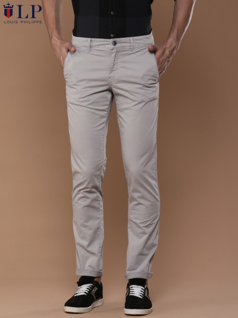 

Louis Philippe Sport Men Grey Slim Fit Solid Regular Trousers